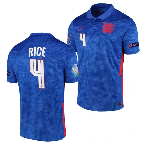Men's Declan Rice England EURO 2020 Jersey Blue Away Replica
