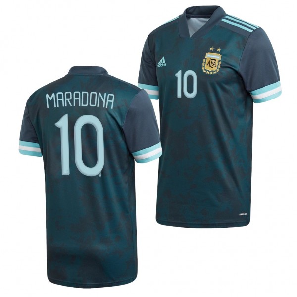 Men's Diego Maradona Jersey Argentina National Team Away Short Sleeve