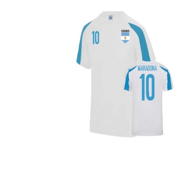 Men's Diego Maradona Jersey Argentina Training Short Sleeve