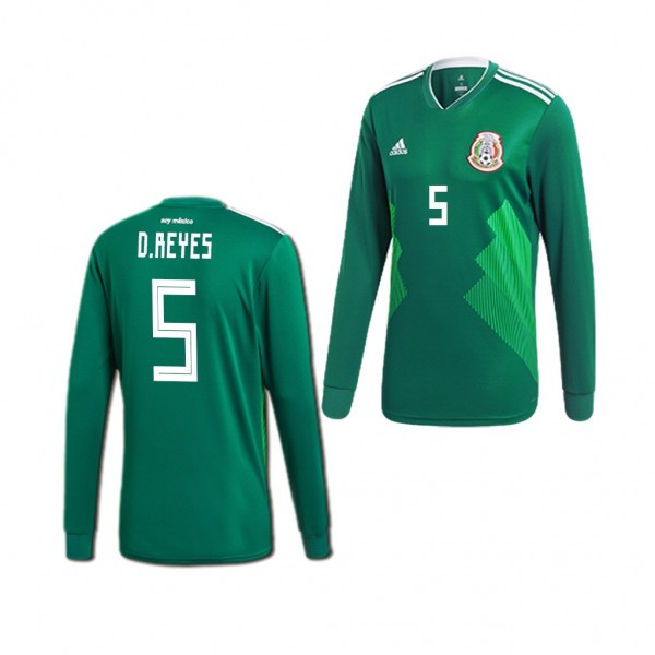 Men's Mexico Home Diego Reyes Jersey Green
