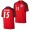 Men's England Harry Maguire Away Red Jersey