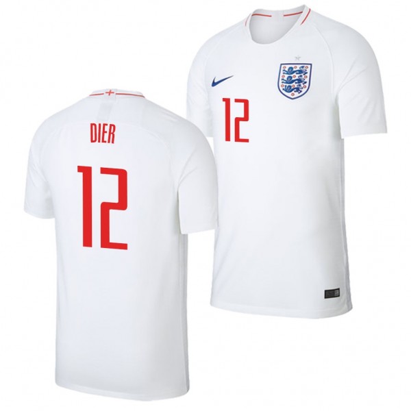 Men's England Home Eric Dier Jersey World Cup