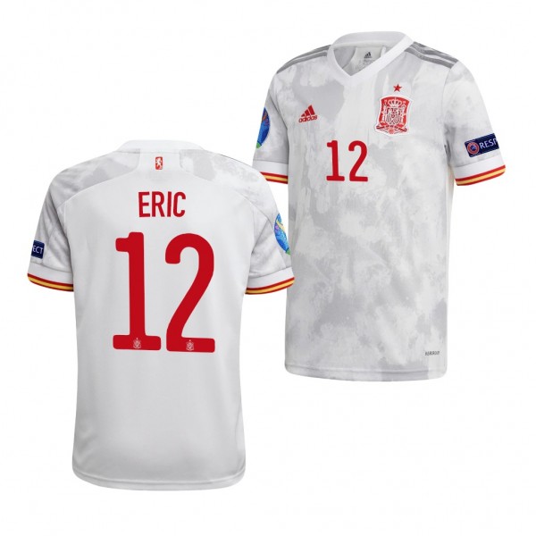 Youth Eric Garcia EURO 2020 Spain Jersey White Away