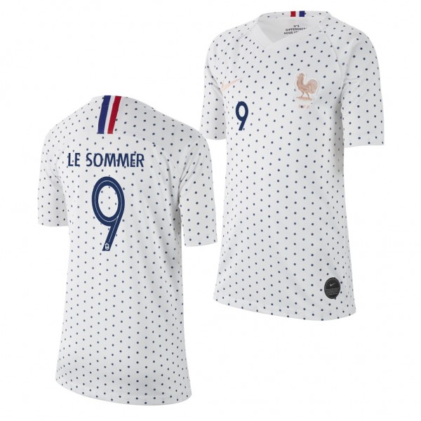 Men's Eugenie Le Sommer France Away White Jersey Business