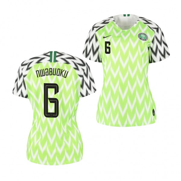 Women's Nigeria Evelyn Nwabuoku Jersey 2019 World Cup Home