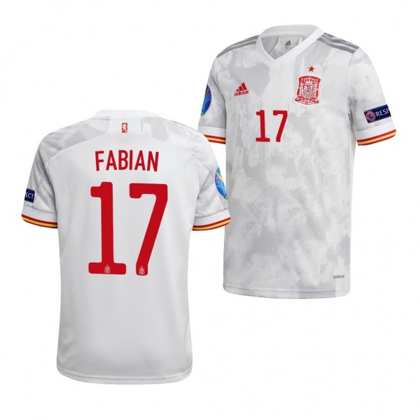 Youth Fabian EURO 2020 Spain Jersey White Away