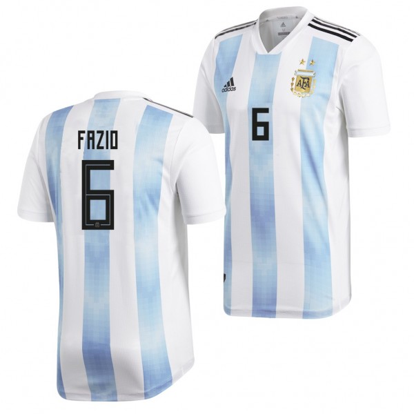 Men's Argentina 2018 World Cup Federico Fazio Jersey Home