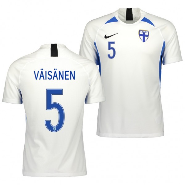 Men's Finland Leo Vaisanen Jersey Home 2020 Short Sleeve Nike