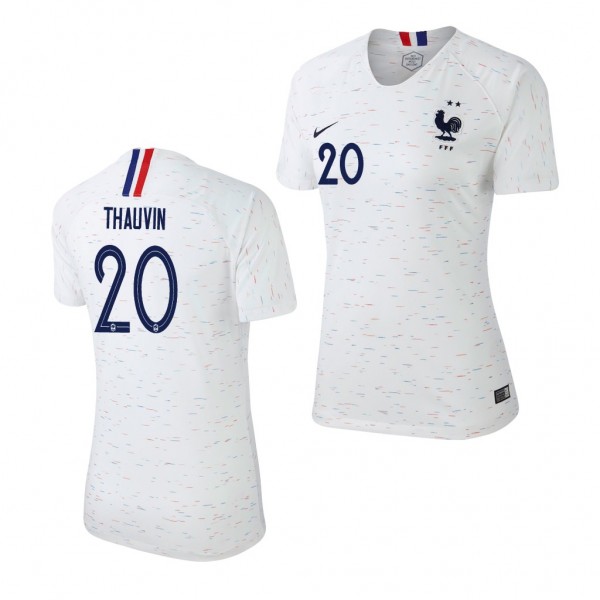 Women's 2018 World Cup Champions France Florian Thauvin Jersey White