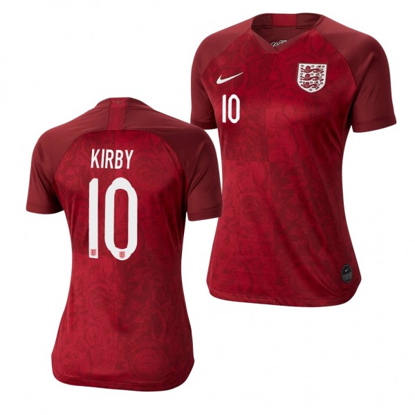 Men's England Fran Kirby Away Red Jersey