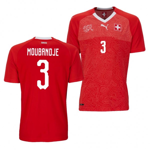 Men's Switzerland 2018 World Cup Francois Moubandje Jersey Home