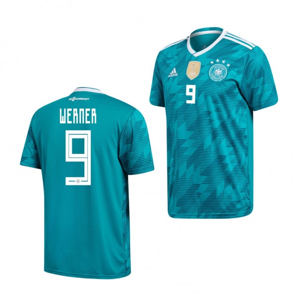 Men's Germany Timo Werner 2018 World Cup Green Jersey