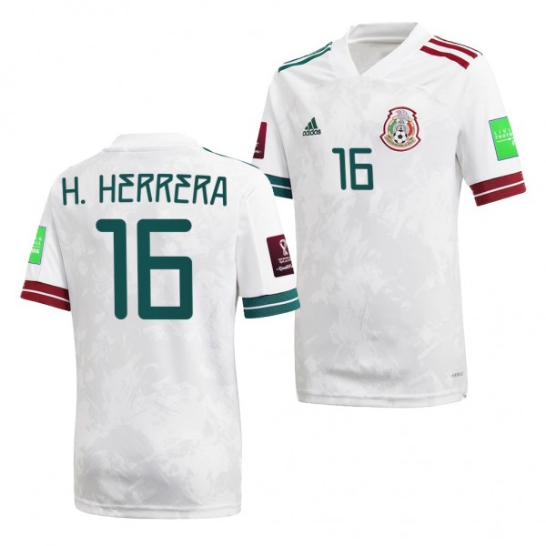 Men's Hector Herrera Mexico National Team Away Jersey White