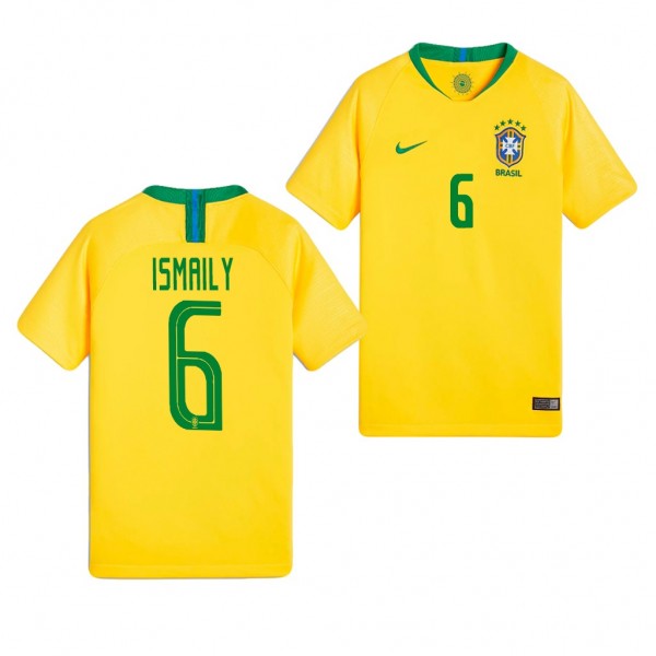 Youth Brazil Ismaily Home World Cup Jersey