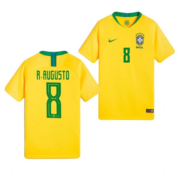 Youth Brazil Renato Augusto Home World Cup Jersey