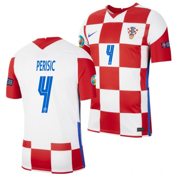 Men's Ivan Perisic Croatia Home Jersey Red EURO 2020
