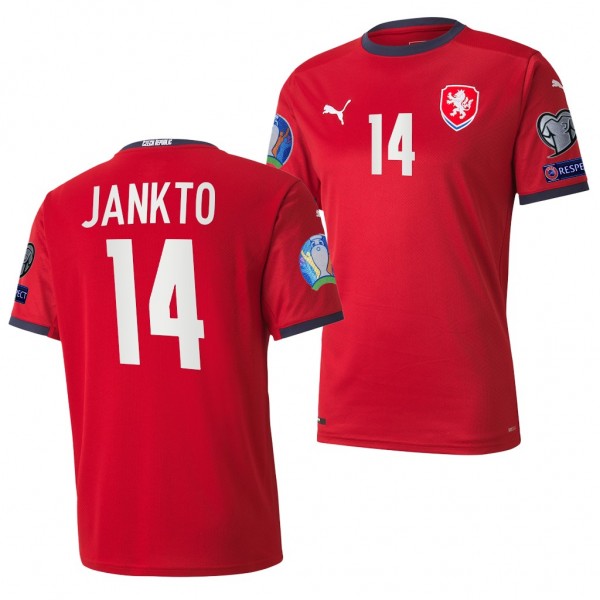 Men's Jakub Jankto Czech EURO 2020 Jersey Red Home Replica