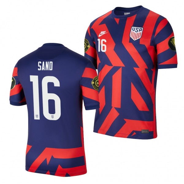 Men's James Sands USMNT 2021 CONCACAF Gold Cup Jersey Blue Away Replica