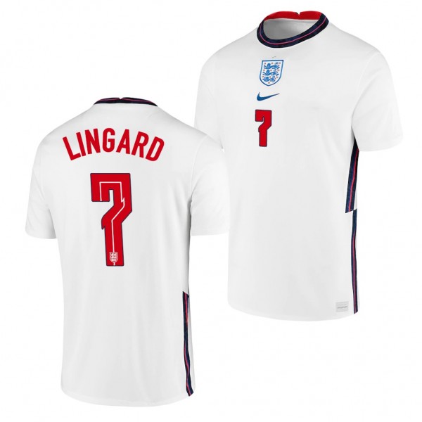 Men's Jesse Lingard England National Team Home Jersey White