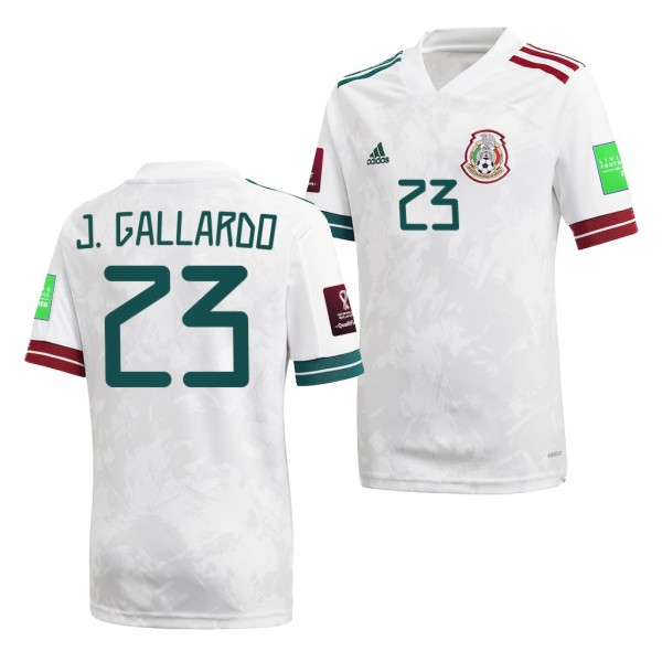 Men's Jesus Gallardo Mexico National Team Away Jersey White