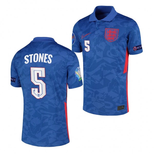 Youth John Stones EURO 2020 England Jersey Blue Away