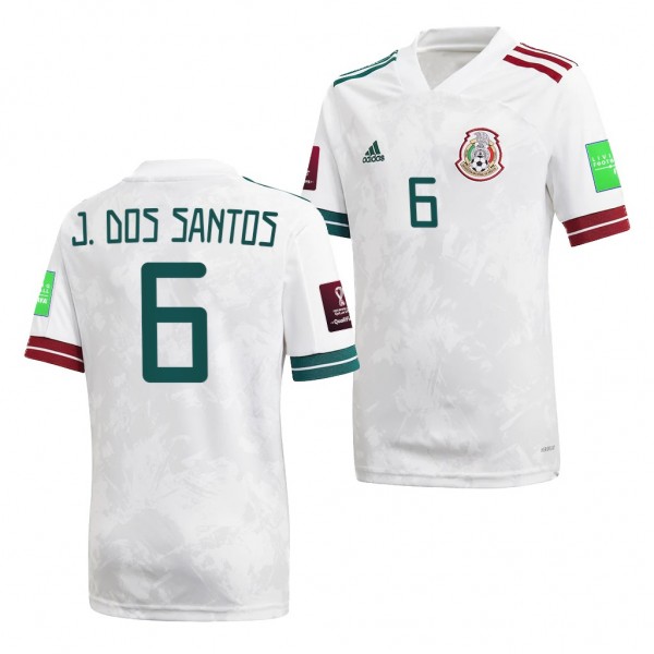 Men's Jonathan Dos Santos Mexico National Team Away Jersey White