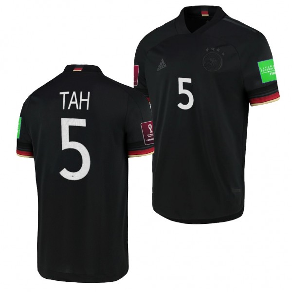 Men's Jonathan Tah Germany National Team Away Jersey Black 2021-22