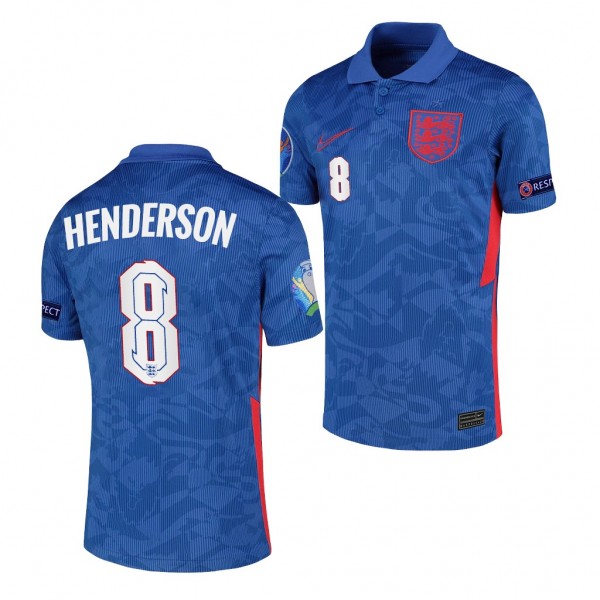 Youth Jordan Henderson EURO 2020 England Jersey Blue Away