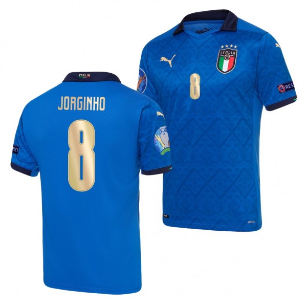 Men's Jorginho Italy EURO 2020 Jersey Blue Home Replica