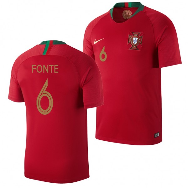 Men's Portugal 2018 World Cup Jose Fonte Jersey Red