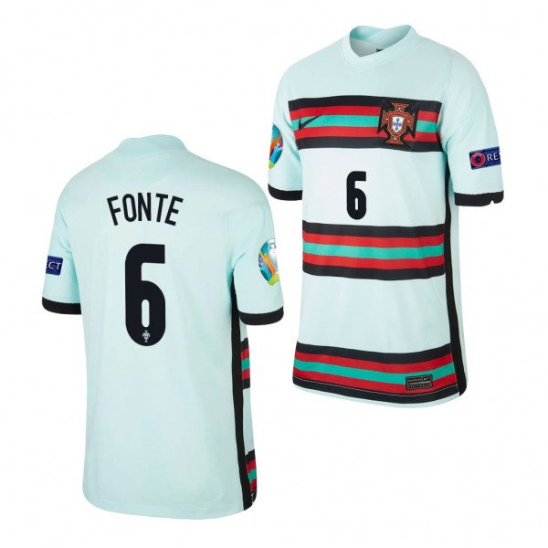 Youth Jose Fonte EURO 2020 Portugal Jersey Teal Away