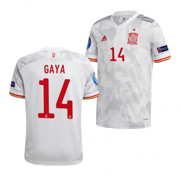 Youth Jose Gaya EURO 2020 Spain Jersey White Away