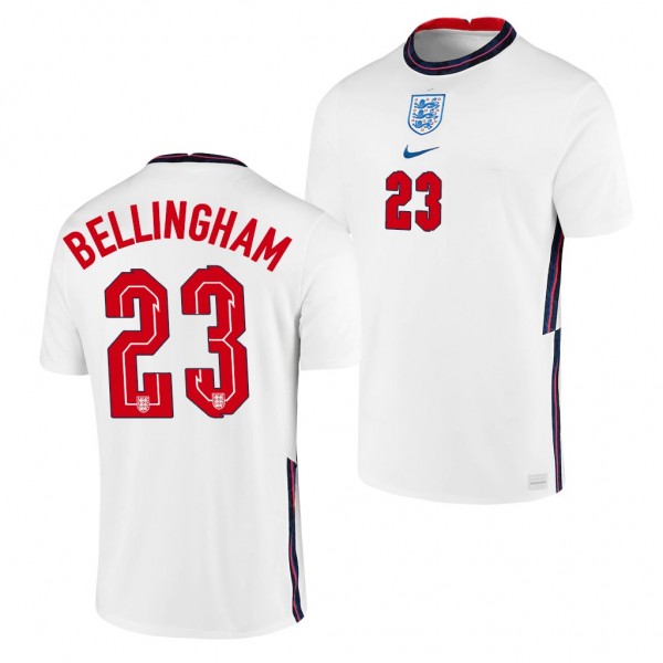 Men's Jude Bellingham England National Team Home Jersey White