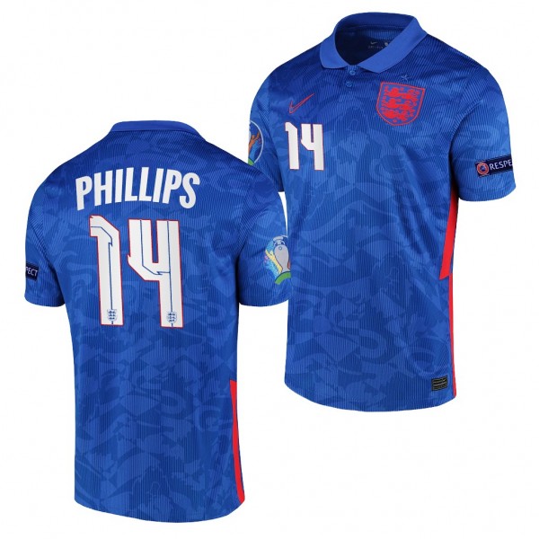 Men's Kalvin Phillips England EURO 2020 Jersey Blue Away Replica