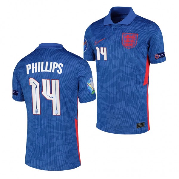 Youth Kalvin Phillips EURO 2020 England Jersey Blue Away