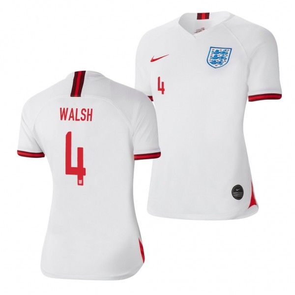 Men's England Keira Walsh Home White Jersey