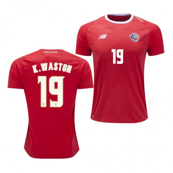 Men's Costa Rica 2018 World Cup Kendall Waston Jersey Red