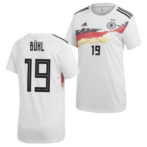 Women's Klara Buhl Jersey Germany 2019 World Cup Home White