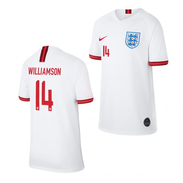 Men's England Leah Williamson Home White Jersey