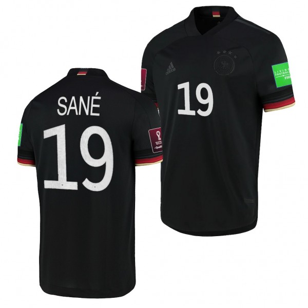 Men's Leaoy Sane Germany National Team Away Jersey Black 2021-22