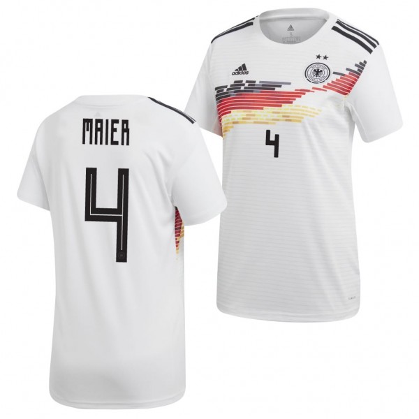 Women's Leonie Maier Jersey Germany 2019 World Cup Home White