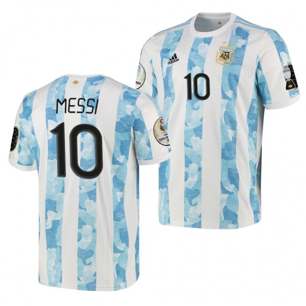 Men's Lionel Messi Argentina COPA America 2021 Jersey White Home Replica