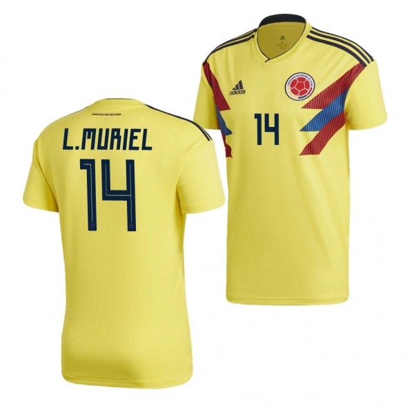 Men's Colombia 2018 World Cup Luis Muriel Jersey Home