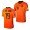 Men's Luuk De Jong Netherlands Home Jersey Orange 2022 Qatar World Cup Stadium