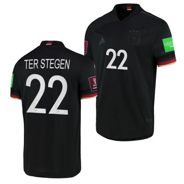 Men's Marc-Andre Ter Stegen Germany National Team Away Jersey Black 2021-22