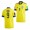 Men's Marcus Berg Sweden Home Jersey Yellow 2022 Qatar World Cup Replica
