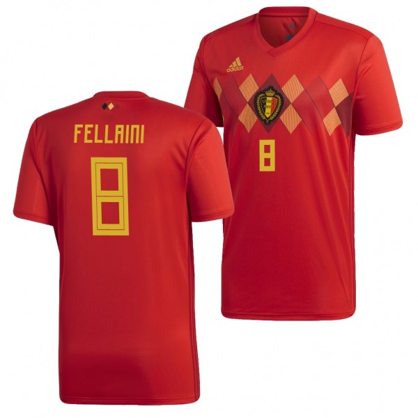 Men's Belgium 2018 World Cup Marouane Fellaini Jersey Red