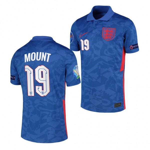 Youth Mason Mount EURO 2020 England Jersey Blue Away