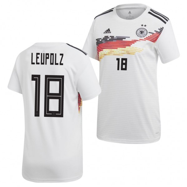 Women's Melanie Leupolz Jersey Germany 2019 World Cup Home White