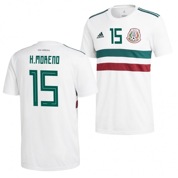 Men's Mexico Hector Moreno 2018 World Cup White Jersey